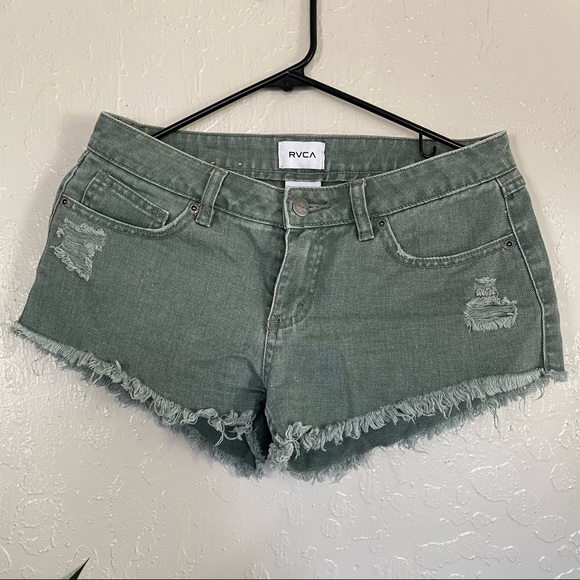 rvca cut off shorts